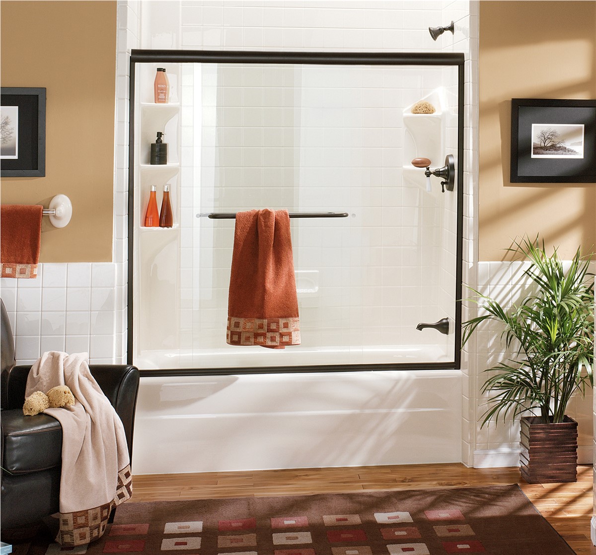 Barrier-free walk-in shower installed in Naples, FL